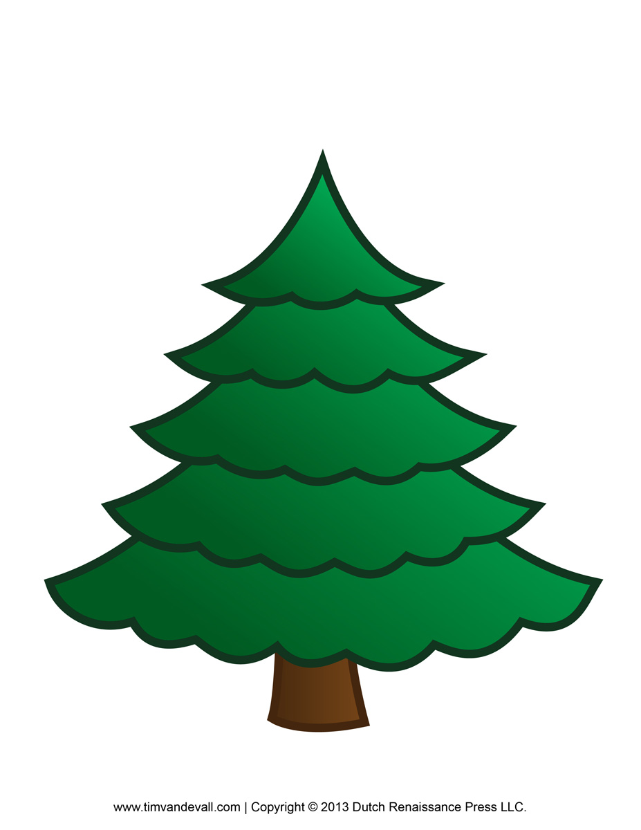 free clipart christmas tree outline - photo #29