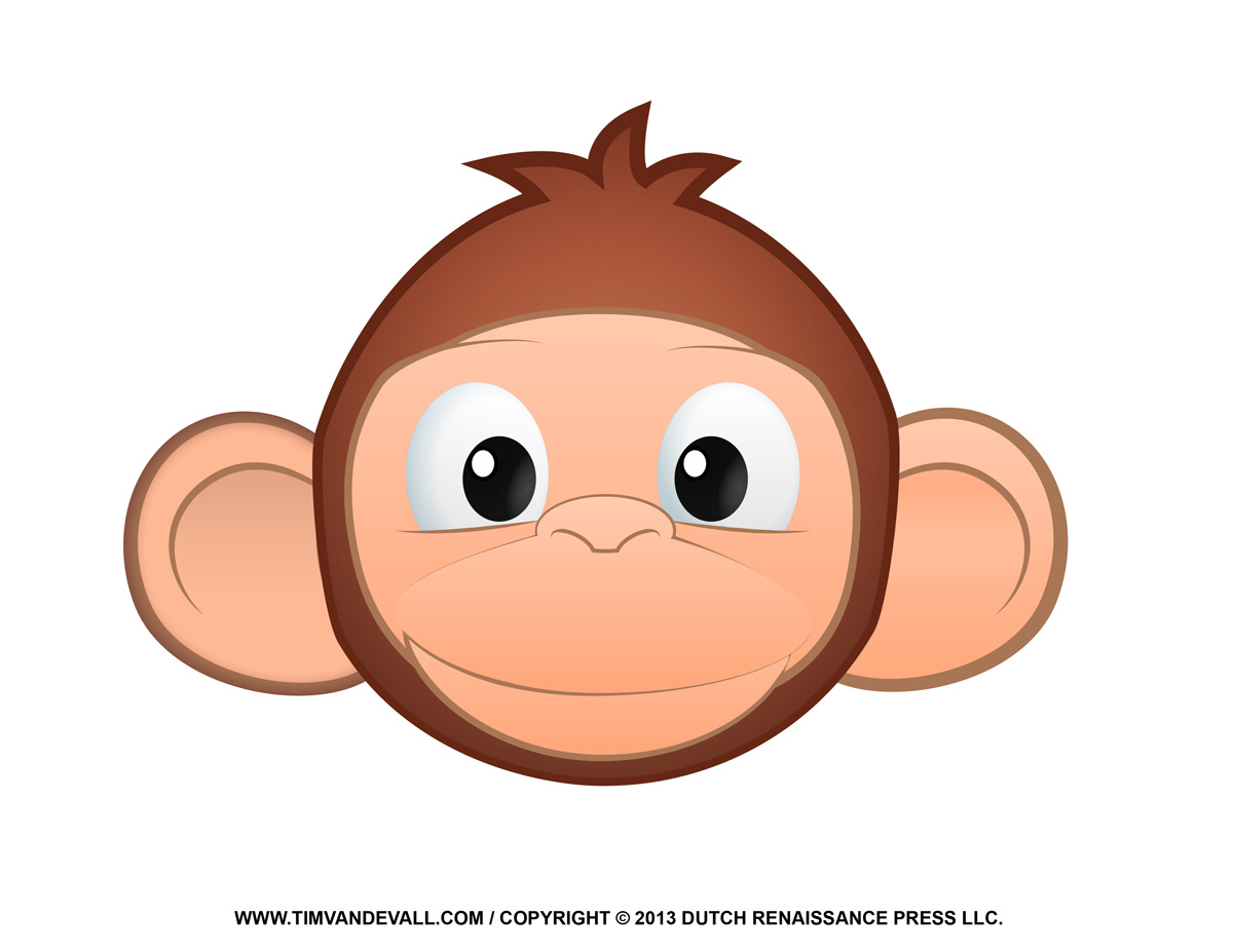 clipart of monkey face - photo #49