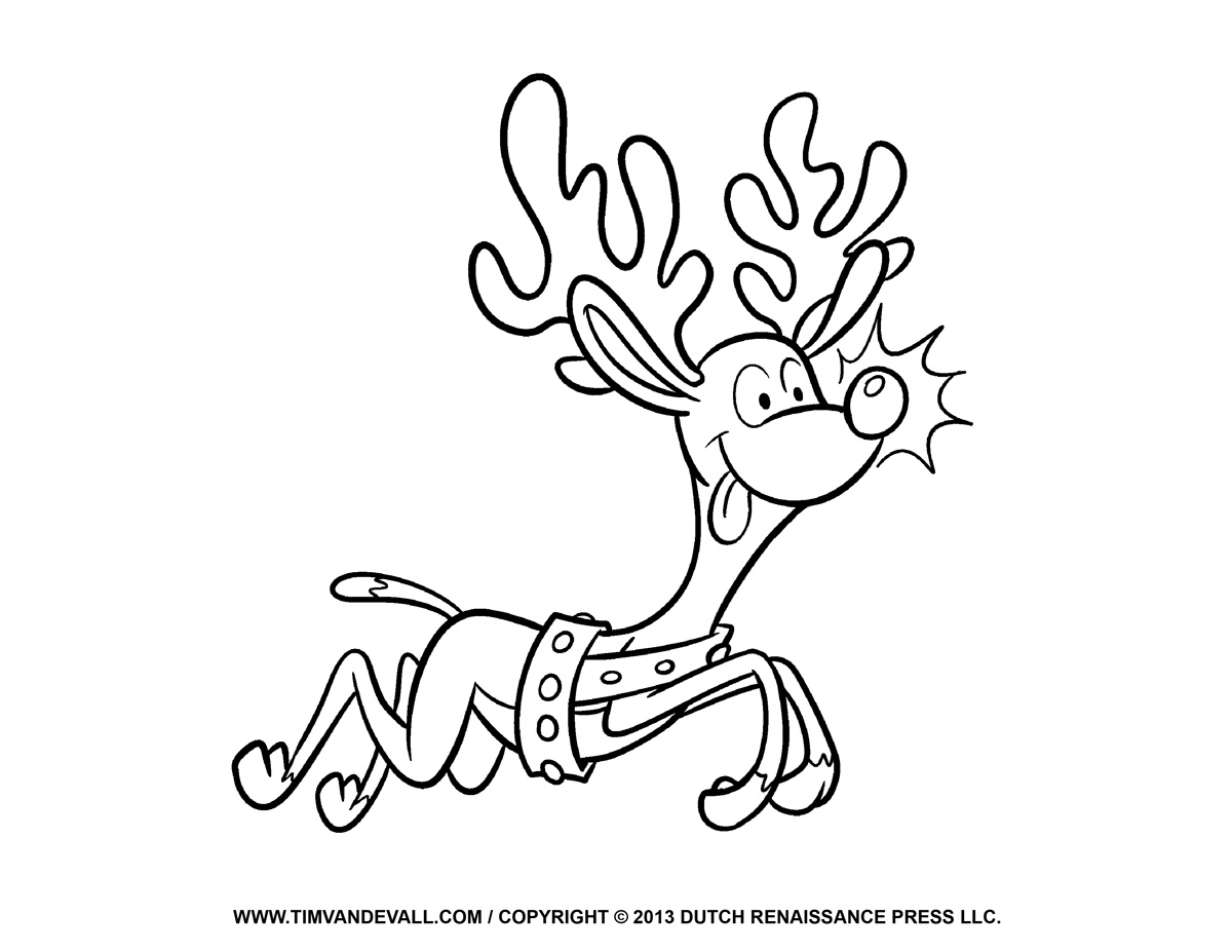 rain deer coloring pages - photo #32
