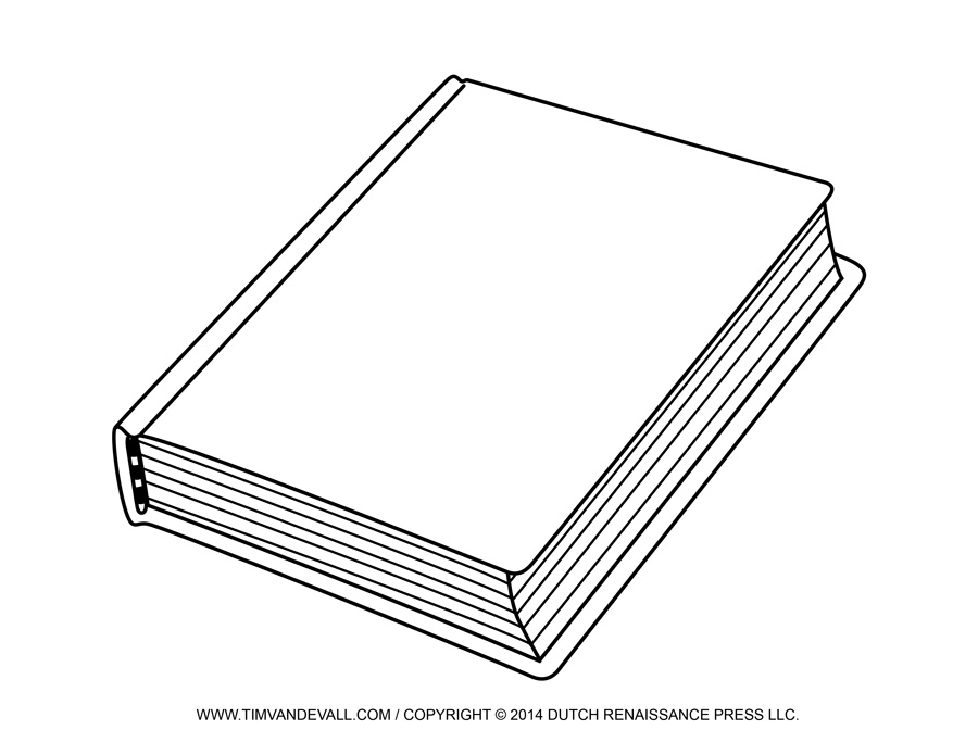 free book clipart black and white - photo #13