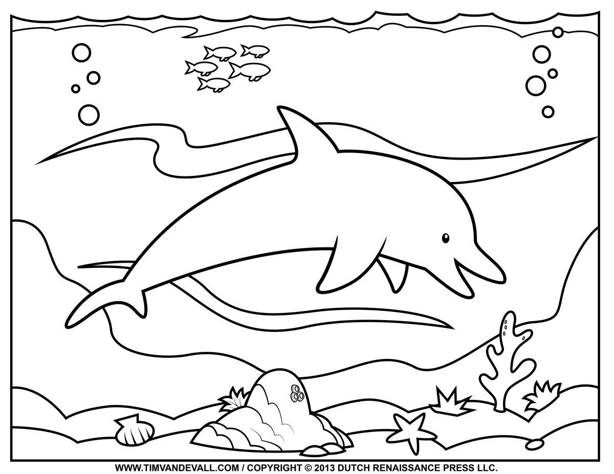 ocean habitat coloring pages for kids - photo #46