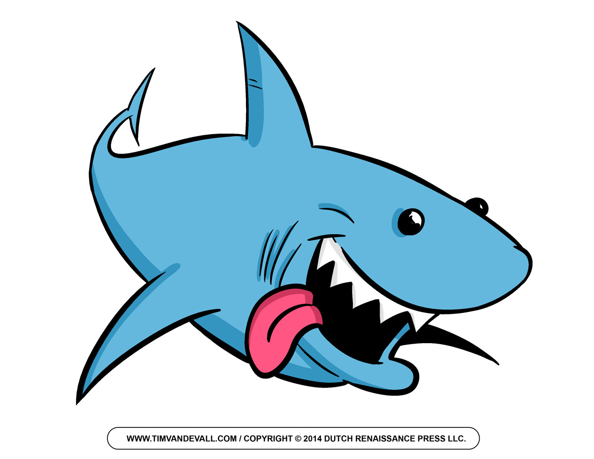 free clip art cartoon sharks - photo #2