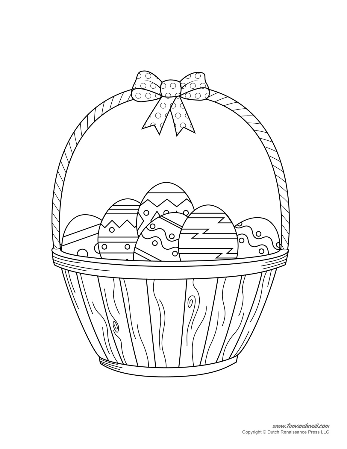 easter baskets coloring pages - photo #20