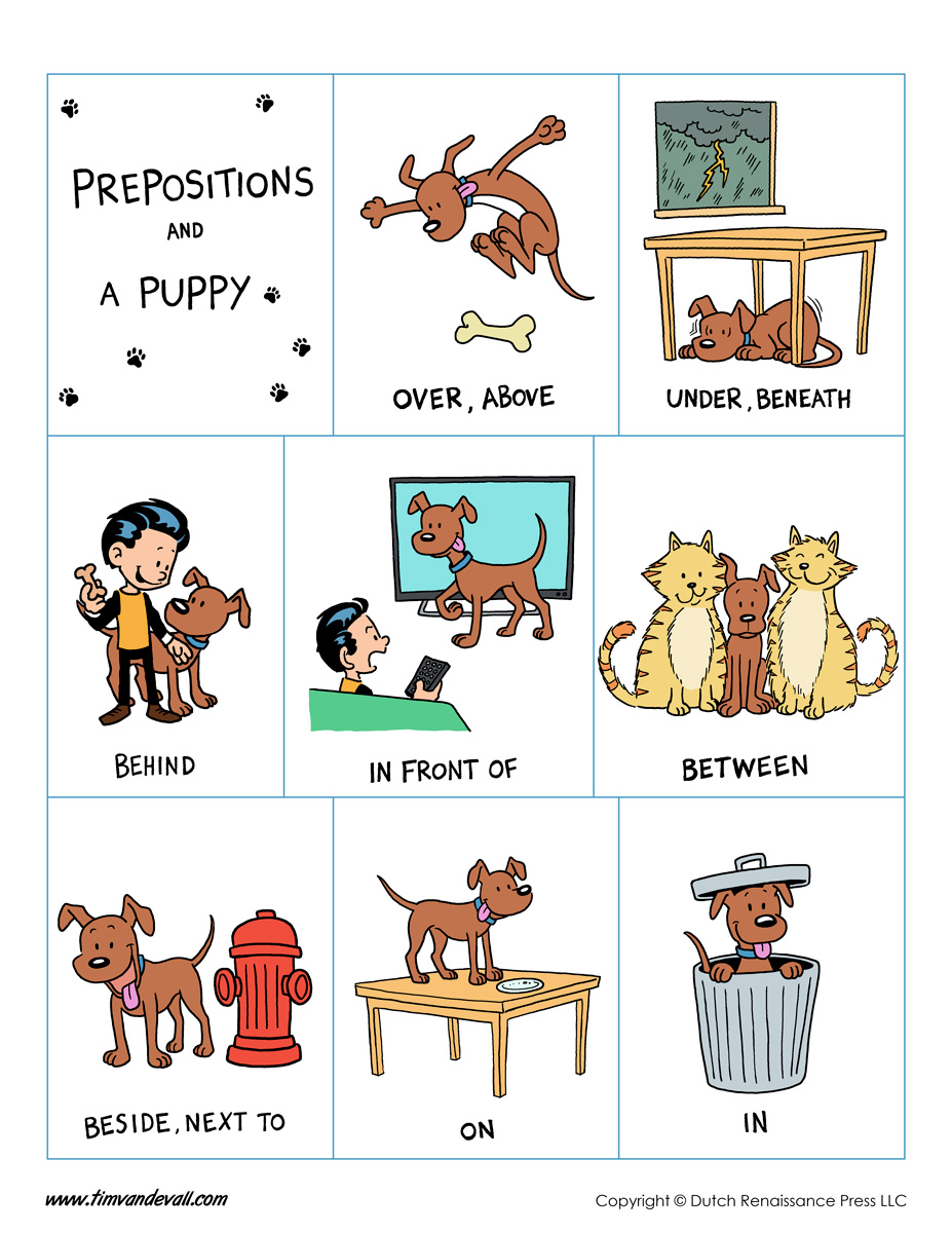 Prepositions Poster - Tim's Printables