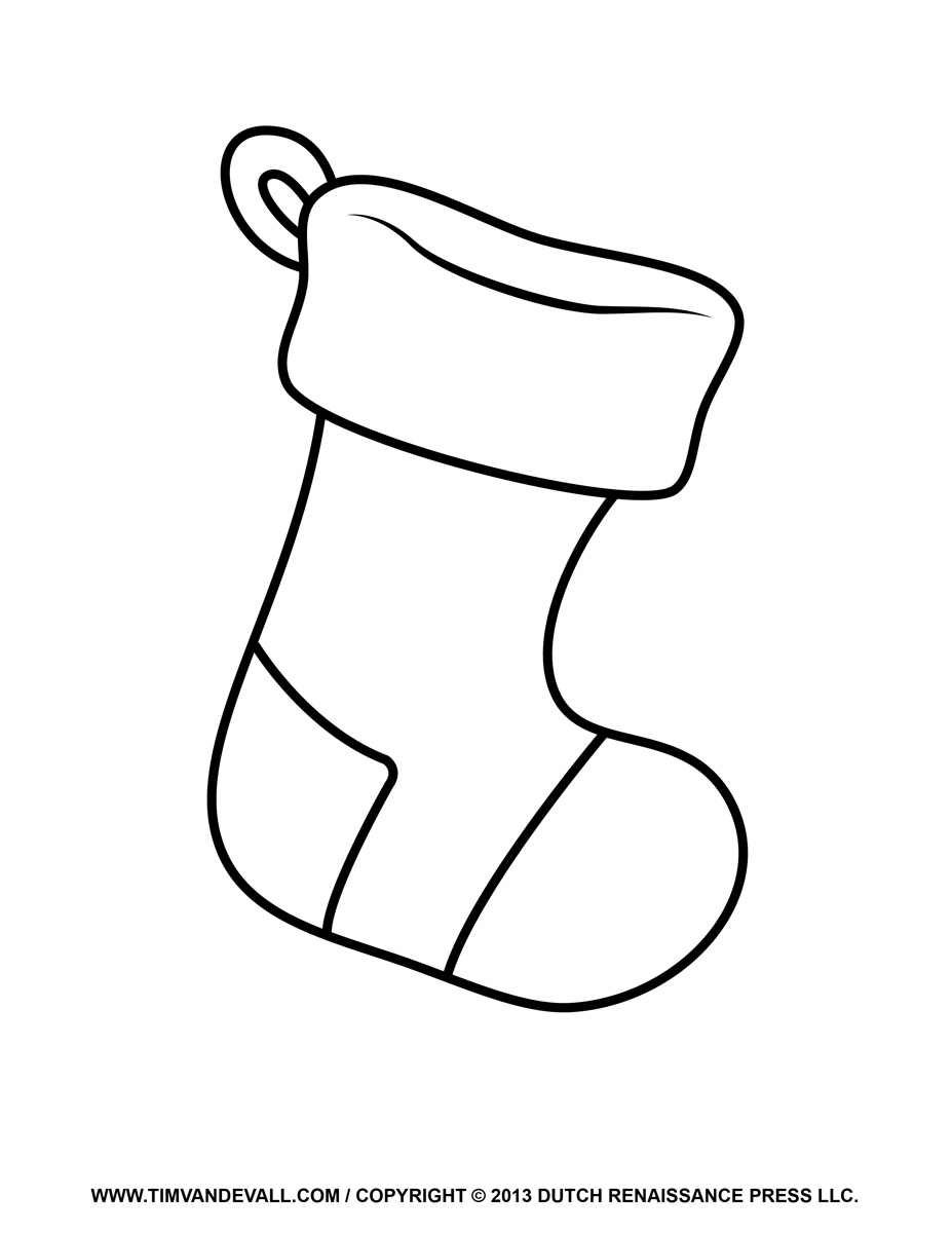 Coloring Pages Stocking 17