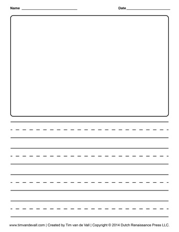 Writing Paper #05 - Tim's Printables