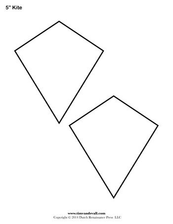 Kite Templates - 5 Inch - Tim's Printables