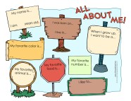All About Me Worksheet Tim s Printables All About Me Worksheet Tim s Printables