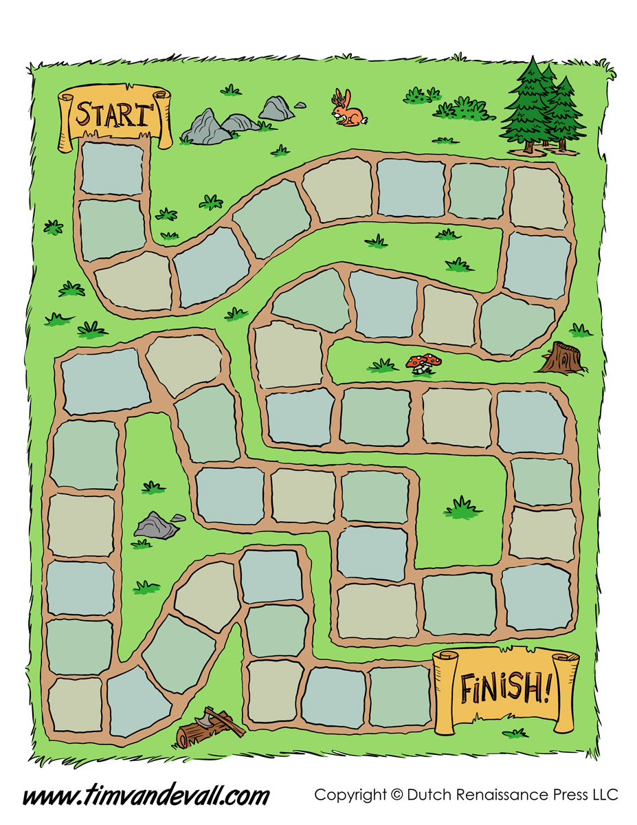 Blank Game Board Template Printable Tim S Printables