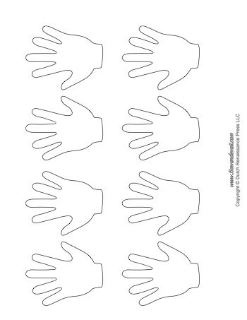 Handprint Templates - Tim's Printables