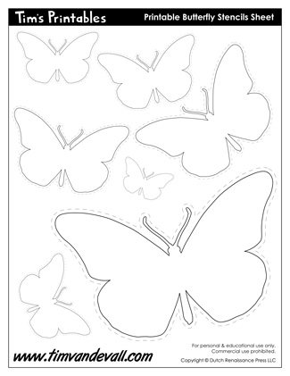 Printable Butterfly Templates And Butterfly Shapes