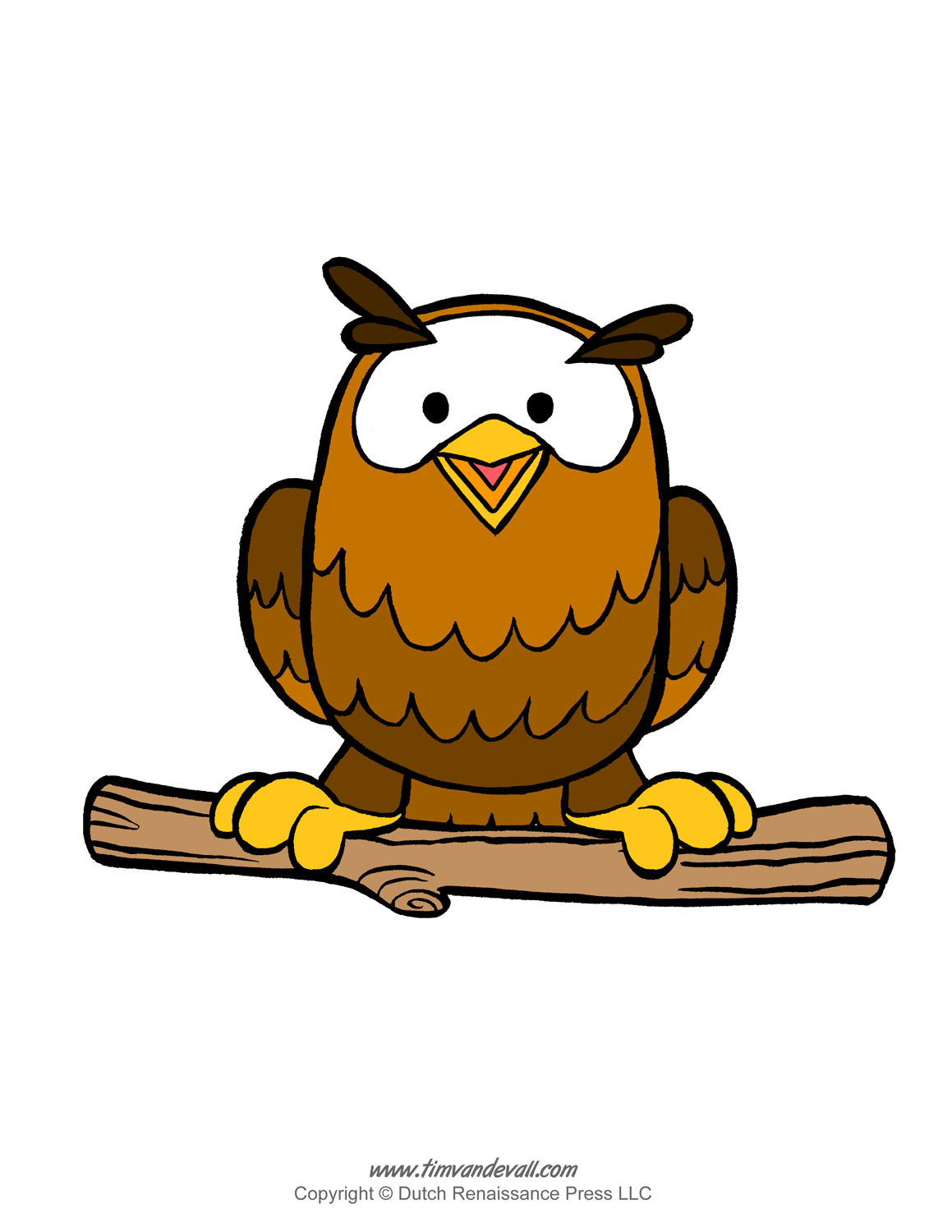 Printable Owl Template, Owl Coloring Pages, and Owl Clipart