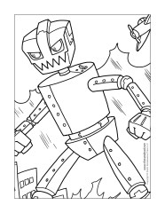Robot Free Coloring Pages Robot Free Coloring Pages