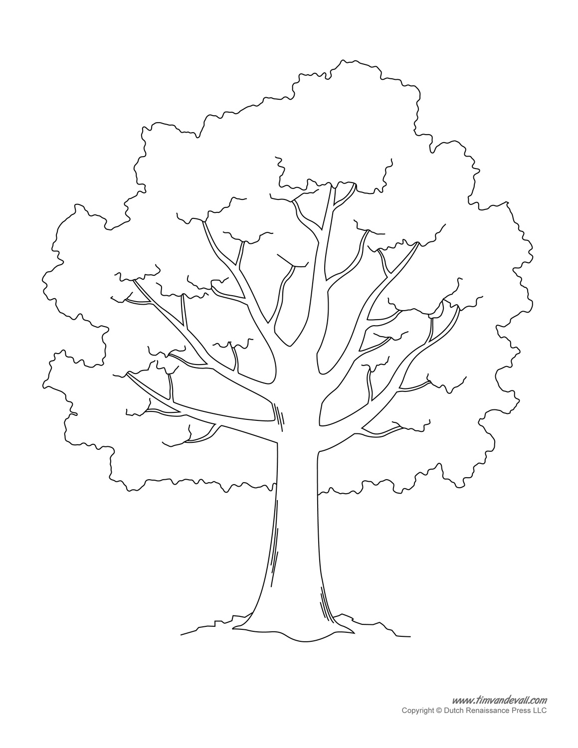 Free Printable Tree Template